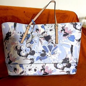 Guess Tote Purse- Lilac Floral